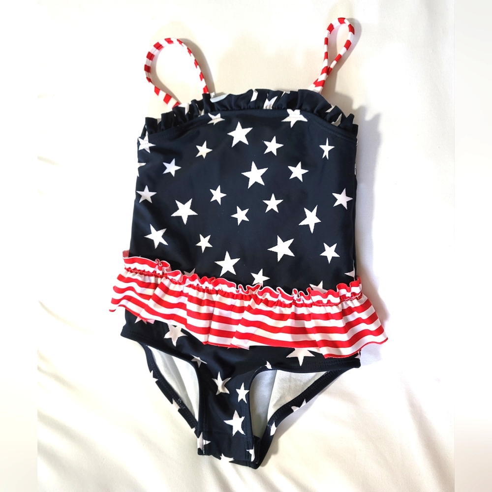 OshKosh B'gosh Stars and Stripes Baby Swimsuit Size 24 months